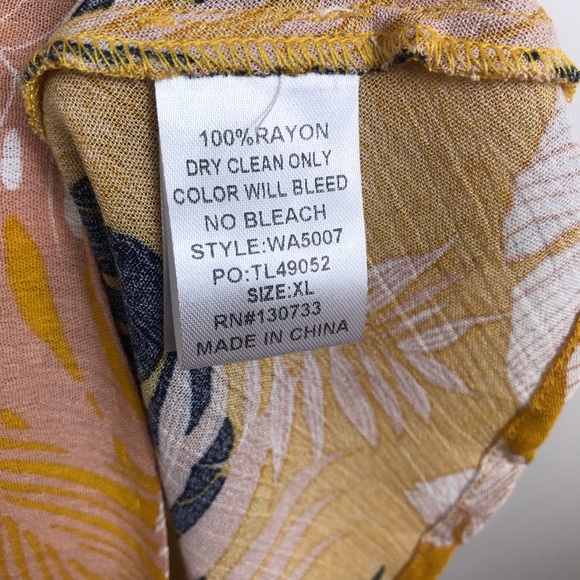 Tropical floral Print Sleeveless Dress Plus Size - Picture 6 of 8